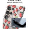 image:imageZAGG Milan Samsung Galaxy S25 Case  Stylish amp Slim Design 13ft Drop Protection Wireless Charging Compatible EcoFriendlyGlitter Swirl SilverStrawberries