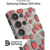 image:imageZAGG Milan Samsung Galaxy S25 Case  Stylish amp Slim Design 13ft Drop Protection Wireless Charging Compatible EcoFriendlyGlitter Swirl SilverStrawberries