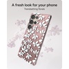 image:imageZAGG Milan Samsung Galaxy S25 Case  Stylish amp Slim Design 13ft Drop Protection Wireless Charging Compatible EcoFriendlyGlitter Swirl SilverSyringa Floral Purple