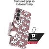 image:imageZAGG Milan Samsung Galaxy S25 Case  Stylish amp Slim Design 13ft Drop Protection Wireless Charging Compatible EcoFriendlyGlitter Swirl SilverSyringa Floral Purple