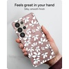 image:imageZAGG Milan Samsung Galaxy S25 Case  Stylish amp Slim Design 13ft Drop Protection Wireless Charging Compatible EcoFriendlyGlitter Swirl SilverSyringa Floral Purple
