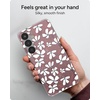 image:imageZAGG Milan Samsung Galaxy S25 Case  Stylish amp Slim Design 13ft Drop Protection Wireless Charging Compatible EcoFriendlyGlitter Swirl SilverSyringa Floral Purple