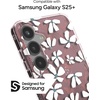 image:imageZAGG Milan Samsung Galaxy S25 Case  Stylish amp Slim Design 13ft Drop Protection Wireless Charging Compatible EcoFriendlyGlitter Swirl SilverSyringa Floral Purple