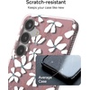 image:imageZAGG Milan Samsung Galaxy S25 Case  Stylish amp Slim Design 13ft Drop Protection Wireless Charging Compatible EcoFriendlyGlitter Swirl SilverSyringa Floral Purple