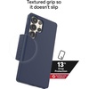 image:imageZAGG Milan Snap Samsung Galaxy S25 Case  Clear Glitter Design Slim amp Drop Resistant up to 13ft Fast Wireless Charging Compatible Stylish Protective Case Glitter StarlightNavy Blue