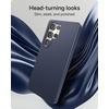 image:imageZAGG Milan Snap Samsung Galaxy S25 Case  Clear Glitter Design Slim amp Drop Resistant up to 13ft Fast Wireless Charging Compatible Stylish Protective Case Glitter StarlightNavy Blue