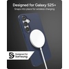 image:imageZAGG Milan Snap Samsung Galaxy S25 Case  Clear Glitter Design Slim amp Drop Resistant up to 13ft Fast Wireless Charging Compatible Stylish Protective Case Glitter StarlightNavy Blue
