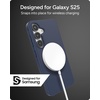 image:imageZAGG Milan Snap Samsung Galaxy S25 Case  Clear Glitter Design Slim amp Drop Resistant up to 13ft Fast Wireless Charging Compatible Stylish Protective Case Glitter StarlightNavy Blue