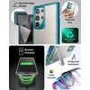image:imageZAGG Santa Cruz Samsung Galaxy S24 Case with Kickstand  GrapheneEnhanced DropResistant up to 13ft Ultra Slim Clear Case with Color Accents Vibrant BlueVibrant Blue