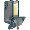 image:imageZAGG Santa Cruz Samsung Galaxy S24 Case with Kickstand  GrapheneEnhanced DropResistant up to 13ft Ultra Slim Clear Case with Color Accents Vibrant BlueVibrant Blue