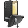 image:imageZAGG Everest Samsung Galaxy S24 Case with Kickstand  Triple Layer GrapheneInfused Drop Protection up to 20ft EcoFriendly Design Textured Grip Black