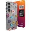 image:imageZAGG Milan Samsung Galaxy S25 Case  Stylish amp Slim Design 13ft Drop Protection Wireless Charging Compatible EcoFriendlyGlitter Swirl SilverPressed Floral Pink