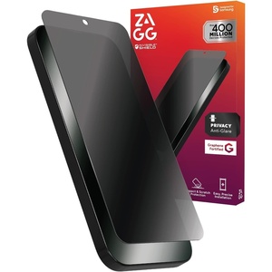 image:imageZAGG Fusion Privacy AntiGlare Samsung Galaxy S25 Screen Protector  Flexible Hybrid Polymer Matte Finish 2Way Privacy Filter Recycled Materials InvisibleShield Easy ApplicationSamsung Galaxy S25
