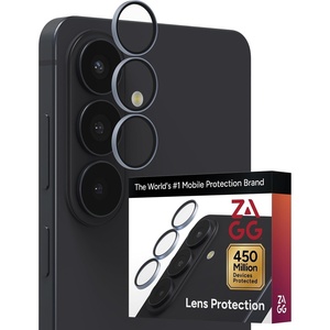 image:imageZAGG Glass Elite AntiReflective Samsung Galaxy Z Flip6 Camera Lens Protector  Tempered Glass Lens Protector with Polycarbonate Frame 5X Stronger Maximum Scratch Protection Smudge ResistantBlue