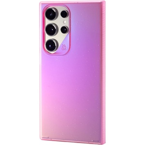 image:imageZAGG Milan Samsung Galaxy S24 Case  SemiTransparent RunwayInspired Design Graphene Reinforced 13ft Drop Protection EcoFriendly Wireless Charging Compatible IridescentGltter Pink