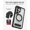 image:imageZAGG Rainier Snap Samsung Galaxy S26 Ultra Case with Kickstand  Latte 22ft Drop Protection Rugged DualLayer Magnetic Case Graphene Fortified Heavy Duty Shockproof Cover Military Grade DefenseBlack
