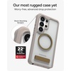 image:imageZAGG Rainier Snap Samsung Galaxy S26 Ultra Case with Kickstand  Latte 22ft Drop Protection Rugged DualLayer Magnetic Case Graphene Fortified Heavy Duty Shockproof Cover Military Grade DefenseLatte
