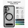 image:imageZAGG Rainier Snap Samsung Galaxy S26 Ultra Case with Kickstand  Latte 22ft Drop Protection Rugged DualLayer Magnetic Case Graphene Fortified Heavy Duty Shockproof Cover Military Grade DefenseBlack