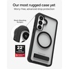 image:imageZAGG Rainier Snap Samsung Galaxy S26 Ultra Case with Kickstand  Latte 22ft Drop Protection Rugged DualLayer Magnetic Case Graphene Fortified Heavy Duty Shockproof Cover Military Grade DefenseBlack