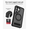 image:imageZAGG Rainier Snap Samsung Galaxy S26 Ultra Case with Kickstand  Smoke Black 22ft Drop Protection Rugged DualLayer Magnetic Case Graphene Fortified Heavy Duty Shockproof Military Grade DefenseSmoke Black