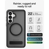 image:imageZAGG Rainier Snap Samsung Galaxy S26 Ultra Case with Kickstand  Smoke Black 22ft Drop Protection Rugged DualLayer Magnetic Case Graphene Fortified Heavy Duty Shockproof Military Grade DefenseSmoke Black