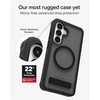 image:imageZAGG Rainier Snap Samsung Galaxy S26 Ultra Case with Kickstand  Smoke Black 22ft Drop Protection Rugged DualLayer Magnetic Case Graphene Fortified Heavy Duty Shockproof Military Grade DefenseSmoke Black