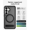 image:imageZAGG Rainier Snap Samsung Galaxy S26 Ultra Case with Kickstand  Smoke Black 22ft Drop Protection Rugged DualLayer Magnetic Case Graphene Fortified Heavy Duty Shockproof Military Grade DefenseSmoke Black