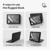 image:imageZAGG Rugged Book Detachable Case with MagneticHinged Backlit Keyboard for iPad AirAir 29797 Pro  MultiDevice Bluetooth Pairing  USBC to USBC Cable Included BlackiPad Pro 105 Gen 2 iPad Air 105 Gen 3 iPad 102 Gen 9  8  7