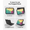 image:imageZAGG Rugged Book Detachable Case with MagneticHinged Backlit Keyboard for iPad AirAir 29797 Pro  MultiDevice Bluetooth Pairing  USBC to USBC Cable Included BlackiPad Pro 11 Gen 1 to 4 iPad Air 109 Gen 5  4 iPad Air 11 M4 M3 M2