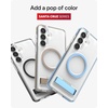 image:imageZAGG Santa Cruz Snap Samsung Galaxy S26 Ultra Case with Kickstand  ICY Blue Magnetic Crystal Clear Protective Phone Cover 13ft Drop Protection Graphene Reinforced Slim Case with StandIcy Blue