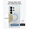 image:imageZAGG Santa Cruz Snap Samsung Galaxy S26 Ultra Case with Kickstand  ICY Blue Magnetic Crystal Clear Protective Phone Cover 13ft Drop Protection Graphene Reinforced Slim Case with StandIcy Blue