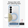 image:imageZAGG Santa Cruz Snap Samsung Galaxy S26 Ultra Case with Kickstand  ICY Blue Magnetic Crystal Clear Protective Phone Cover 13ft Drop Protection Graphene Reinforced Slim Case with StandIcy Blue
