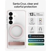 image:imageZAGG Santa Cruz Snap Samsung Galaxy S26 Ultra Case with Kickstand  ICY Blue Magnetic Crystal Clear Protective Phone Cover 13ft Drop Protection Graphene Reinforced Slim Case with StandPink Sorbet