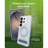 image:imageZAGG Santa Cruz Snap Samsung Galaxy S26 Ultra Case with Kickstand  ICY Blue Magnetic Crystal Clear Protective Phone Cover 13ft Drop Protection Graphene Reinforced Slim Case with StandIcy Blue