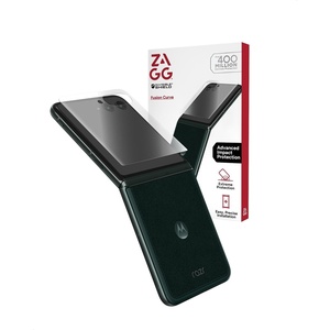 image:imageZAGG Fusion Curve Motorola Razr 20262025 2024 Screen Protector Front Screen Only  Flexible Hybrid Polymer Unbreakable Recycled Materials HighDefinition Clarity Easy ApplicationMotorola Razr Ultra 2026 2025