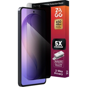 image:imageZAGG Glass Elite Privacy Samsung Galaxy S26 Ultra Screen Protector  Tempered Glass 5X Stronger Impact Protection 2Way Privacy Filter SmudgeFree ClearPrint Case Friendly Easy InstallSamsung Galaxy S26