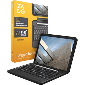 image:imageZAGG Rugged Book Detachable Case with MagneticHinged Backlit Keyboard for iPad AirAir 29797 Pro  MultiDevice Bluetooth Pairing  USBC to USBC Cable Included BlackiPad 109 Gen 10  iPad 11 A16