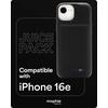 image:imageMophie Juice Pack Battery Case for iPhone 16  Slim Charging Case Magnetic Back for Wallets amp Mounts 50 Extra Battery Life Enhanced 6Foot Drop Protection Sustainable Material BlackiPhone 17e 16e