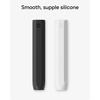image:imageZAGG 2Pack Silicone Grips for Apple Pencil 1st Gen 2nd Gen USBC amp ZAGG Pro Stylus2 amp 1  Ergonomic Comfort AntiRoll Round with three flat surfaces Design for Writing amp Drawing Black WhiteBlack  White