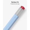 image:imageZAGG 2Pack Silicone Grips for Apple Pencil 1st Gen 2nd Gen USBC amp ZAGG Pro Stylus2 amp 1  Ergonomic Comfort AntiRoll Round with three flat surfaces Design for Writing amp Drawing Black WhiteBlue
