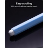 image:imageZAGG 2Pack Silicone Grips for Apple Pencil 1st Gen 2nd Gen USBC amp ZAGG Pro Stylus2 amp 1  Ergonomic Comfort AntiRoll Round with three flat surfaces Design for Writing amp Drawing Black WhiteBlue