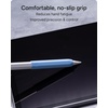 image:imageZAGG 2Pack Silicone Grips for Apple Pencil 1st Gen 2nd Gen USBC amp ZAGG Pro Stylus2 amp 1  Ergonomic Comfort AntiRoll Round with three flat surfaces Design for Writing amp Drawing Black WhiteBlue  Grey