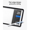 image:imageZAGG 2Pack Silicone Grips for Apple Pencil 1st Gen 2nd Gen USBC amp ZAGG Pro Stylus2 amp 1  Ergonomic Comfort AntiRoll Round with three flat surfaces Design for Writing amp Drawing Black WhiteBlue  Grey