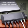 image:imageZAGG 9Port Hub  2 USBC 2 HDMI 4K 60Hz 1 USBA 10Gbps Ethernet Audio Jack SD amp MicroSD Card Readers  MultiDevice Connectivity for iPadOS ChromeOS Android Windows9Port Hub