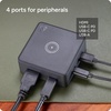 image:imageZAGG 9Port Hub  2 USBC 2 HDMI 4K 60Hz 1 USBA 10Gbps Ethernet Audio Jack SD amp MicroSD Card Readers  MultiDevice Connectivity for iPadOS ChromeOS Android Windows4Port Hub w Wireless Charging