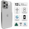 image:imageZAGG Crystal Palace Protective Case for Apple iPhone 15 PlusiPhone 14 Plus Slim Design13ft Drop Protection Wireless Charging Graphene Enhanced Grip ClearRegular