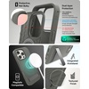 image:imageZAGG Denali Snap Case with Kickstand for iPhone 17e 16e 1514 1316ft Drop Protection Magnetic GrapheneInfused Wireless Charging Compatible Rugged DualLayer Design BlackThyme Green