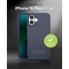 image:imageZAGG Denali Snap Case with Kickstand for iPhone 17e 16e 1514 1316ft Drop Protection Magnetic GrapheneInfused Wireless Charging Compatible Rugged DualLayer Design BlackNavy Blue