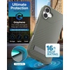 image:imageZAGG Denali Snap Case with Kickstand for iPhone 17e 16e 1514 1316ft Drop Protection Magnetic GrapheneInfused Wireless Charging Compatible Rugged DualLayer Design BlackThyme Green