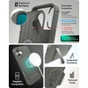 image:imageZAGG Denali Snap Case with Kickstand for iPhone 17e 16e 1514 1316ft Drop Protection Magnetic GrapheneInfused Wireless Charging Compatible Rugged DualLayer Design BlackThyme Green